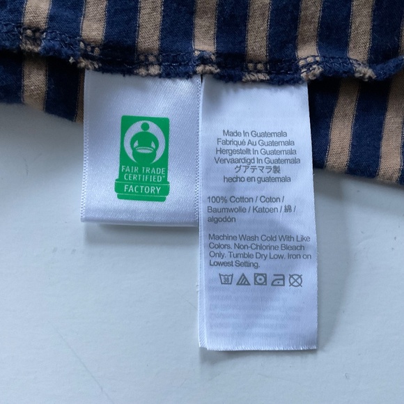 J.Crew Women’s Striped Tissue Turtleneck XL Tan/Blue Classic Everyday Chic Cozy - Picture 9 of 10